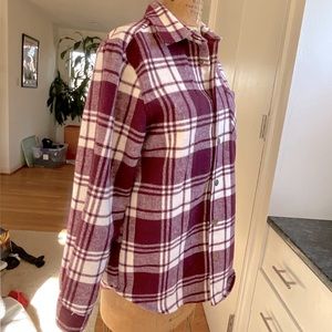 WESC Oden plaid overshirt/shacket, flannel shirt, women’s Large